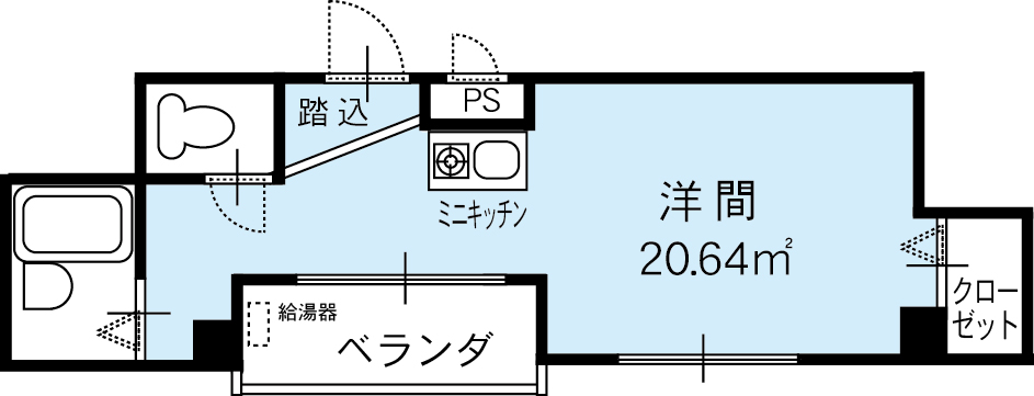 阿倍野筋ハイツの間取り