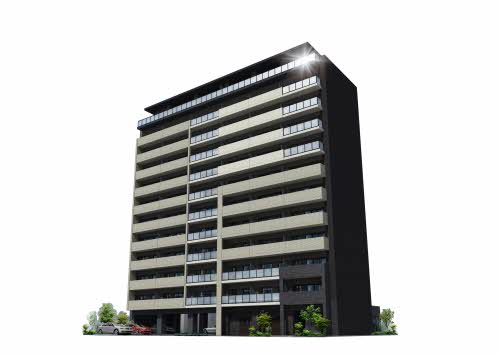 【姫路市東延末のマンションの建物外観】