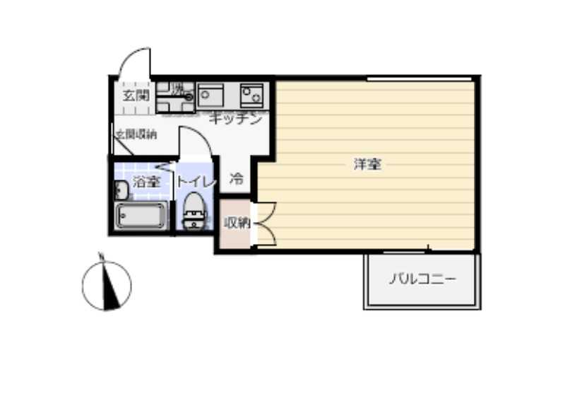 姫路市城北新町のマンションの間取り