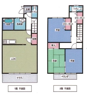 たちばなハイツの間取り