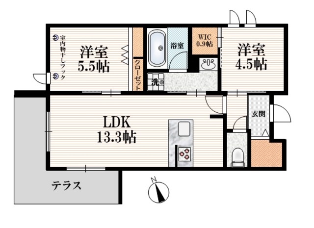 クレールロジュマンの間取り