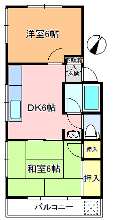 コーポ吉田の間取り