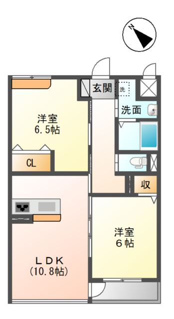 【ビレッジ高坪の間取り】