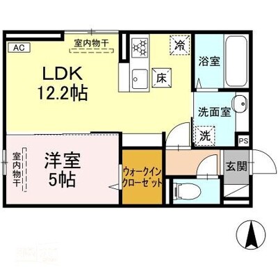 D-ROOM西長瀬の間取り