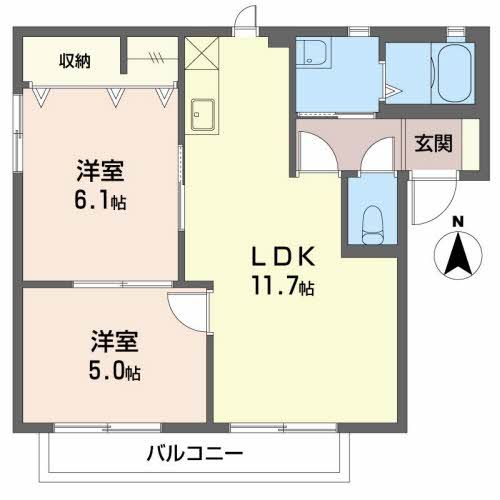 リバーサイドビレッジIIIの間取り