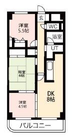 所沢市小手指台のマンションの間取り