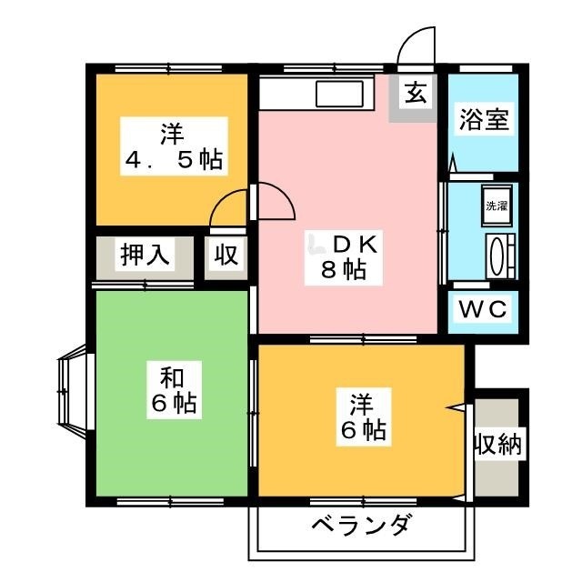 グレイスハイム２の間取り