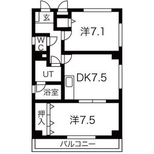 キャッスル神宮東の間取り