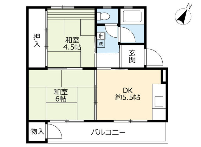 ＵＲ江南の間取り