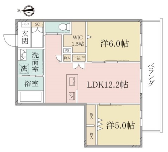 （シニア限定）ヘーベルヴィレッジ羽田IIの間取り