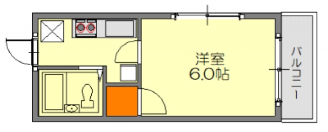 広島市安佐南区大塚西のアパートの間取り