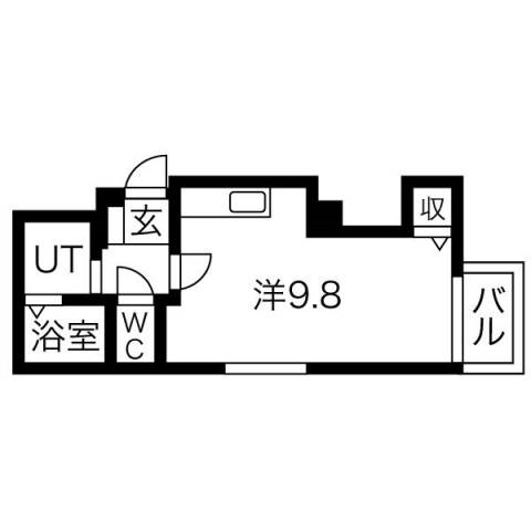 クロスティアS6W8の間取り