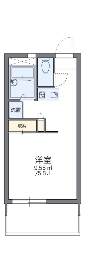 レオパレスＴＳＵＫＩＪＩの間取り