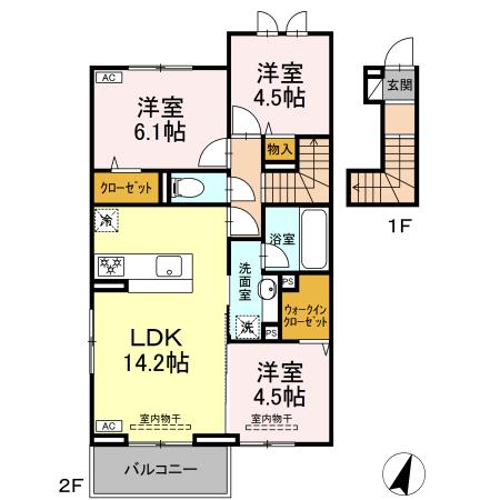 【仮）D-ROOM　高柳の間取り】