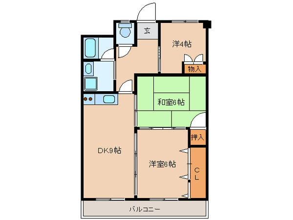 ビラアルファインの間取り