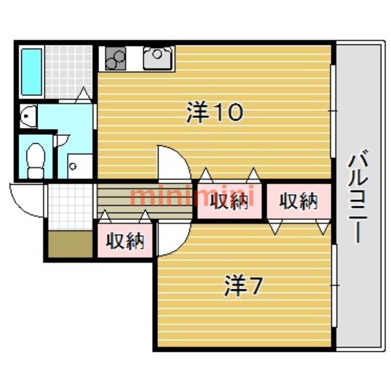 ハイツ三井の間取り