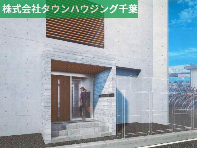 【四街道市鹿渡のマンションのエントランス】