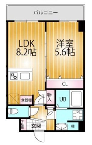 四街道市鹿渡のマンションの間取り