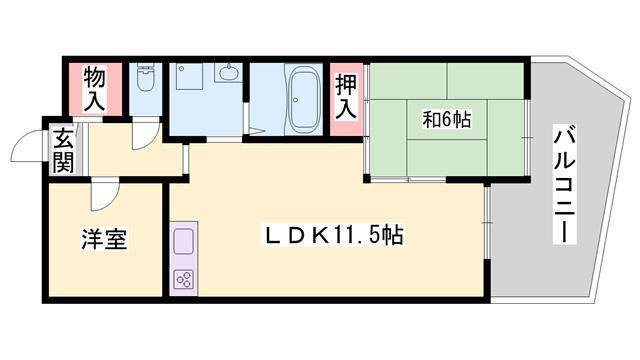 ロイヤルコーポ宝殿の間取り