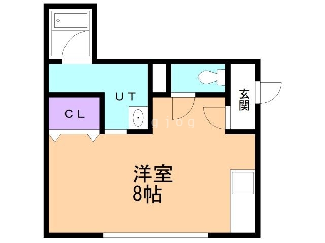 茅部郡森町字鳥崎町のアパートの間取り