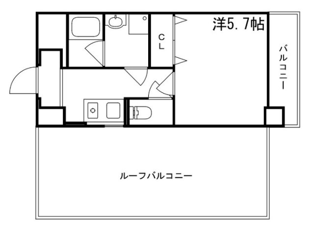 姫路市東雲町のアパートの間取り