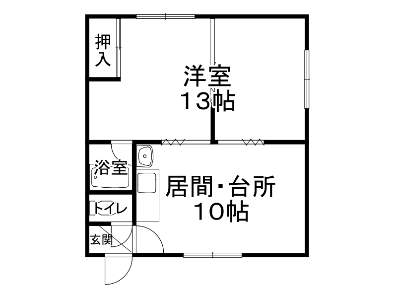 コーポ南町の間取り