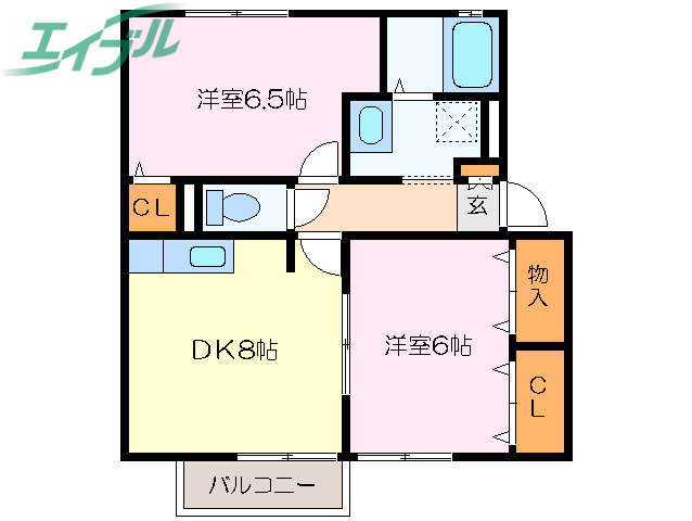 コスモスハウス　Ｆの間取り