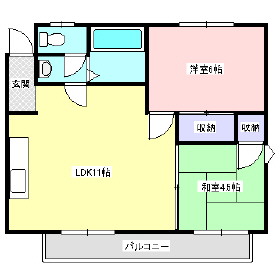 プレンティーえみの間取り