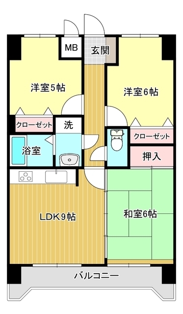 アミティビブレ下関の間取り