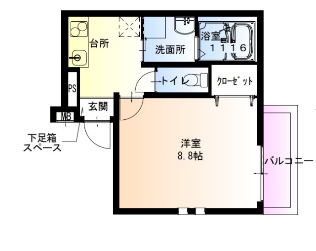 フジパレス大日V番館の間取り