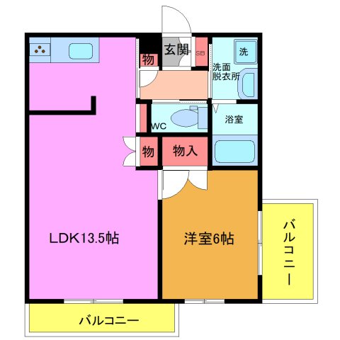 サンフォリアIの間取り