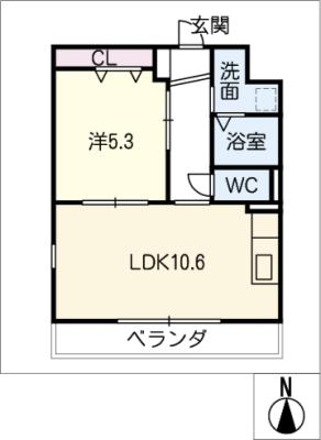 塔世西裏ＭＳビルの間取り