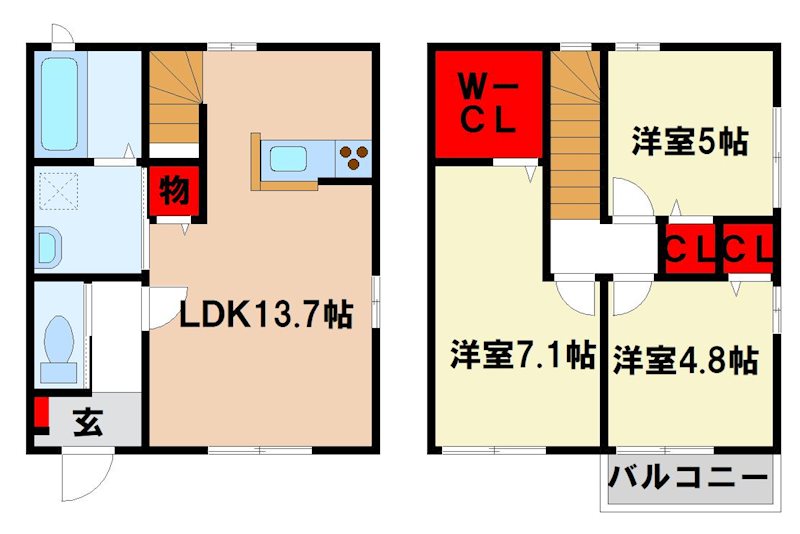 リズミカーサ.2ndの間取り