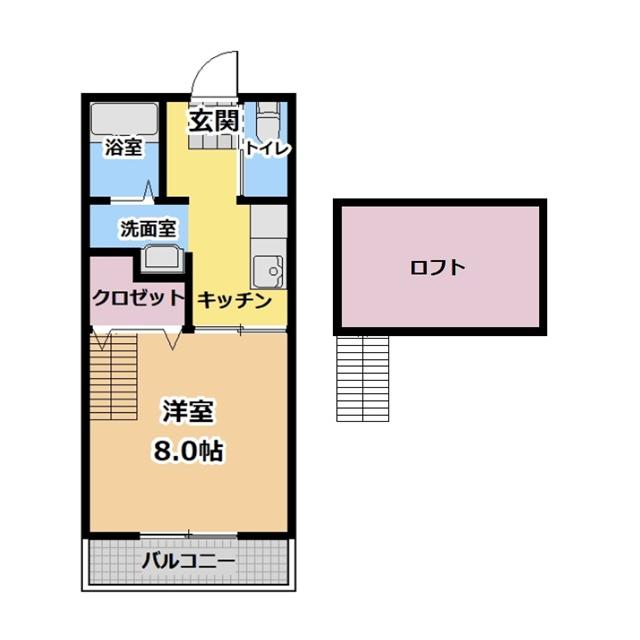 カナールASAMI　Part1の間取り