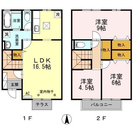 セジュールミントの間取り