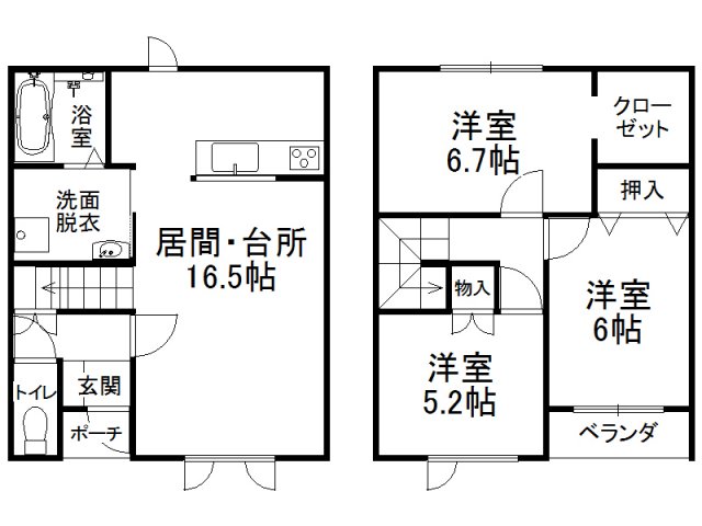 イリスIIIＫｅの間取り