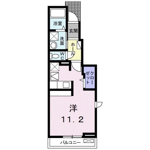 須賀川市森宿のアパートの間取り