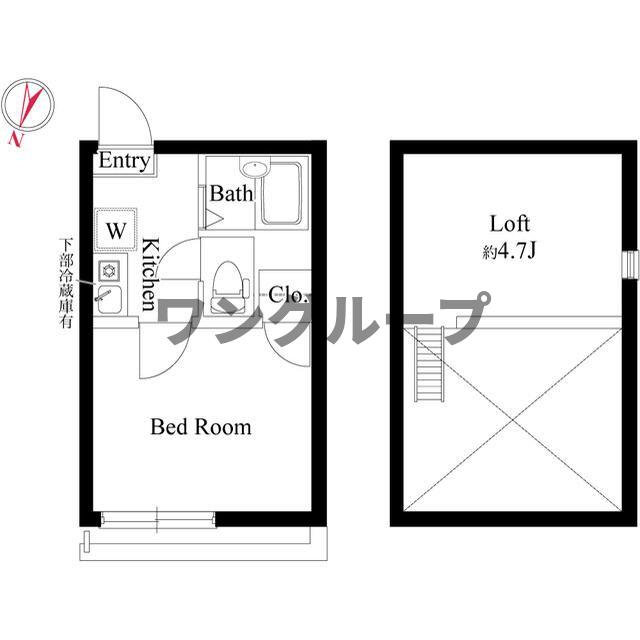 レーヴ扇の間取り