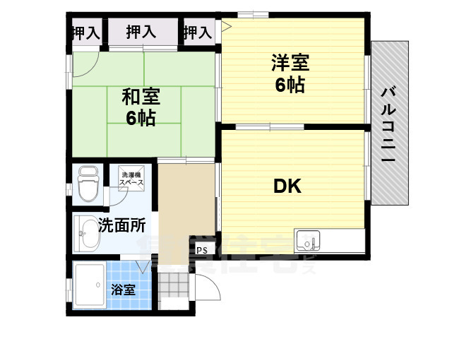 神戸市東灘区御影郡家のマンションの間取り