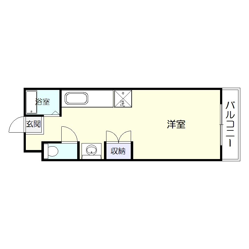 エクセレント宇宿　鹿児島市賃貸マンションの間取り