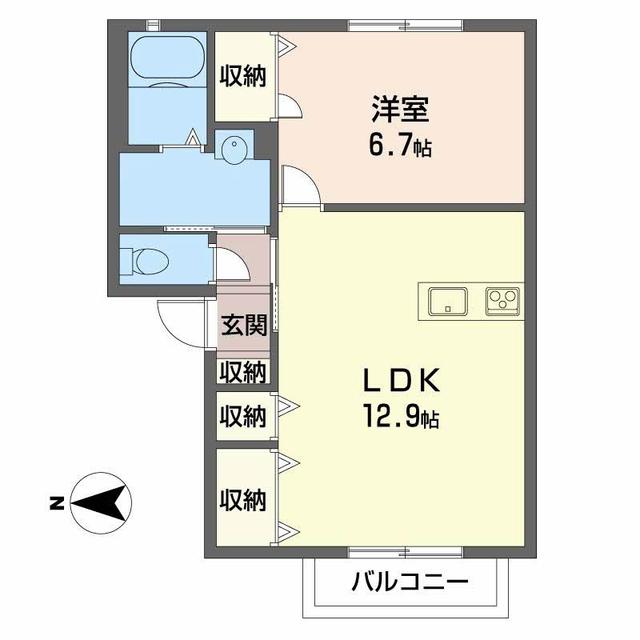 フラッツ北山の間取り