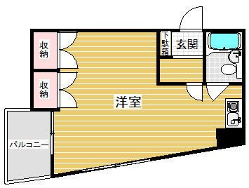 ライオンズマンション神戸花隈の間取り