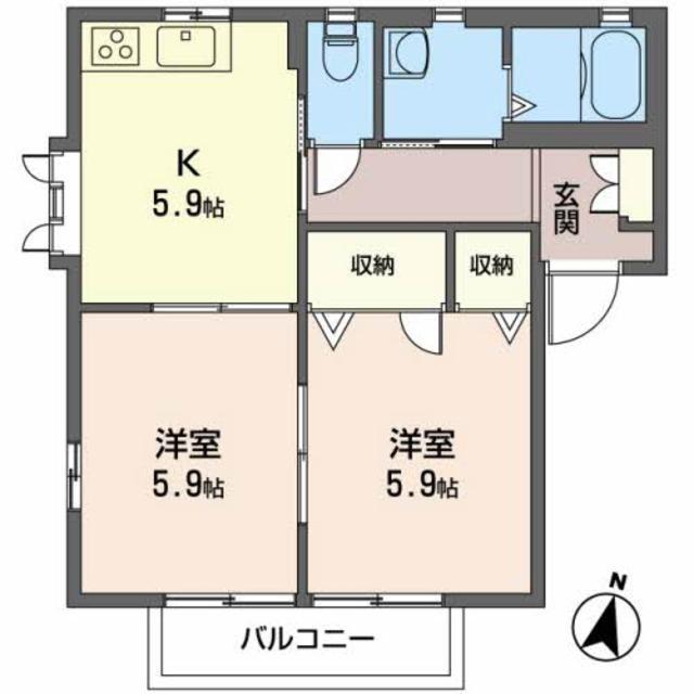 ラポールＫ・Ｃの間取り