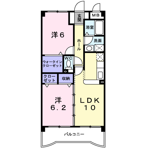 ボーフェン　ドゥリーの間取り