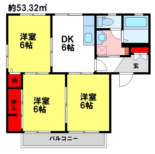 ディアス旭の間取り