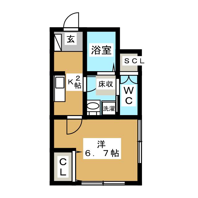 東京都品川区小山５（アパート）の賃貸物件の間取り