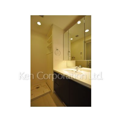 洗面設備　同タイプ9階のお部屋を撮影。仕様が異なることがあります。