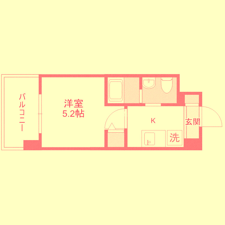 地下鉄長堀鶴見緑地線 ドーム前千代崎駅 徒歩3分 12階建 築16年の間取り写真