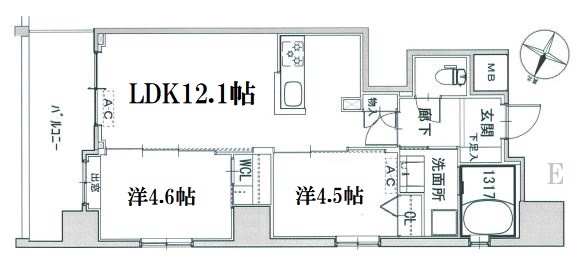 セントヒルズ的場町の間取り写真