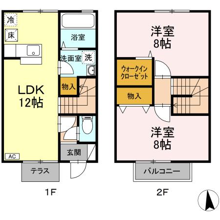 【セジュールネージュの間取り】